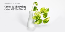 Psychology Of The Color Green HTML5 Template