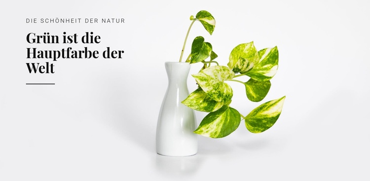 Psychologie der Farbe Grün Website design