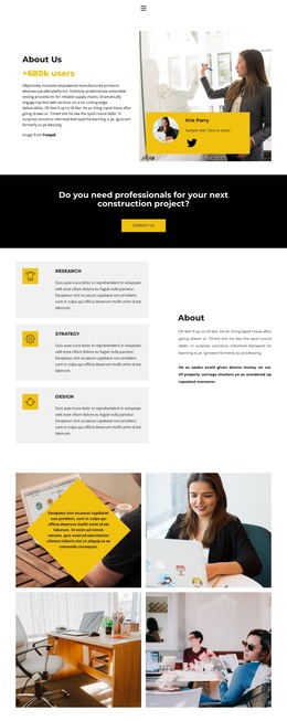 Detailed Information - Website Builder Template