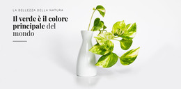 Psicologia Del Colore Verde - Modello Di Pagina HTML