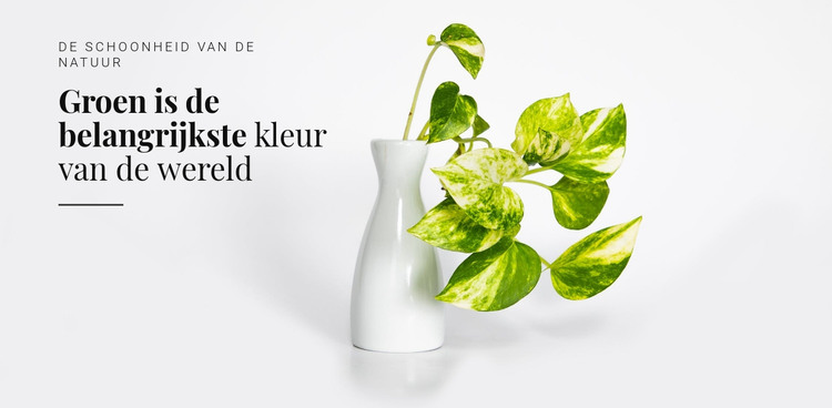 Psychologie van de kleur groen HTML-sjabloon