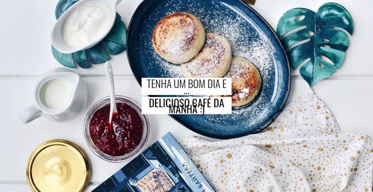 Comida saudável e saborosa Modelo de site