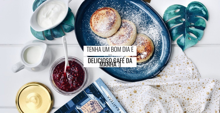 Comida saudável e saborosa Landing Page