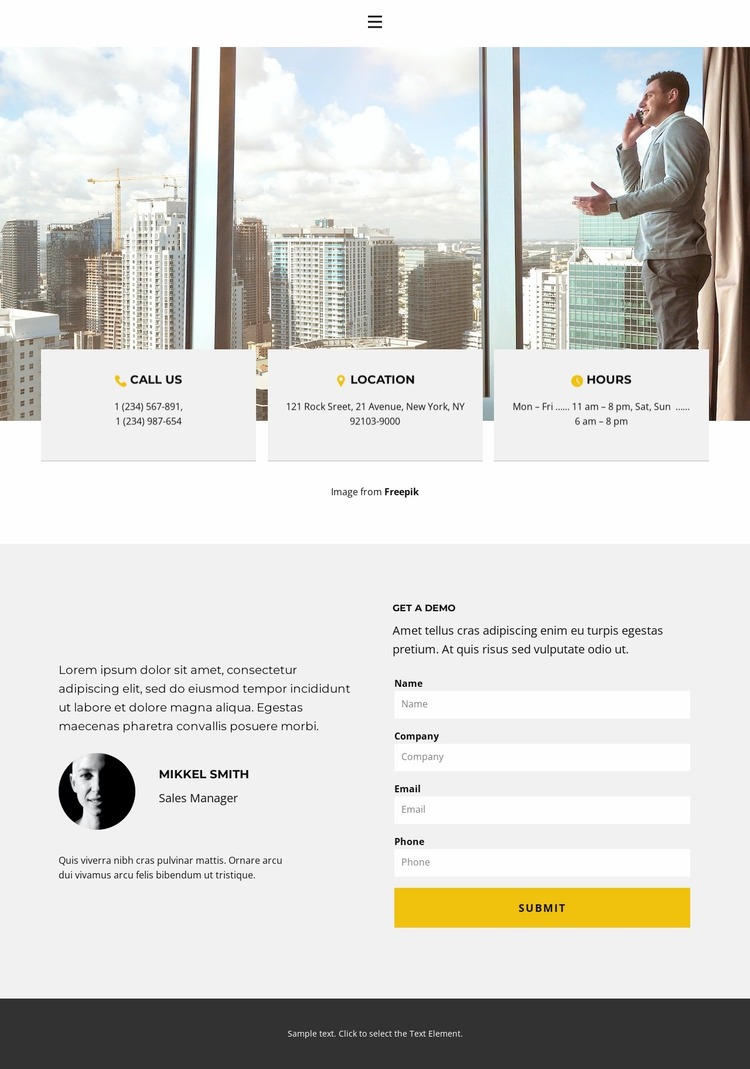 We are ready to meet you Website Mockup