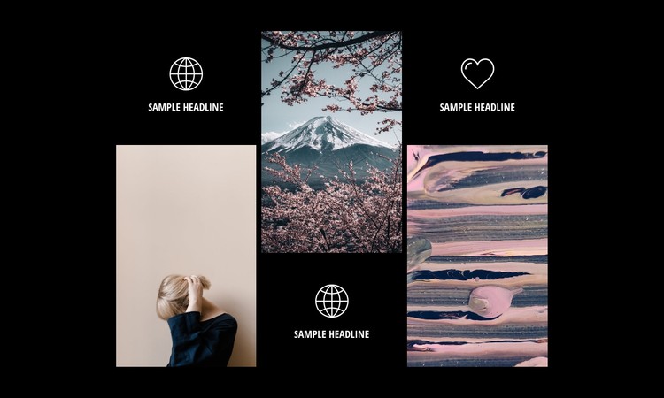 Modern photography gallery CSS Template