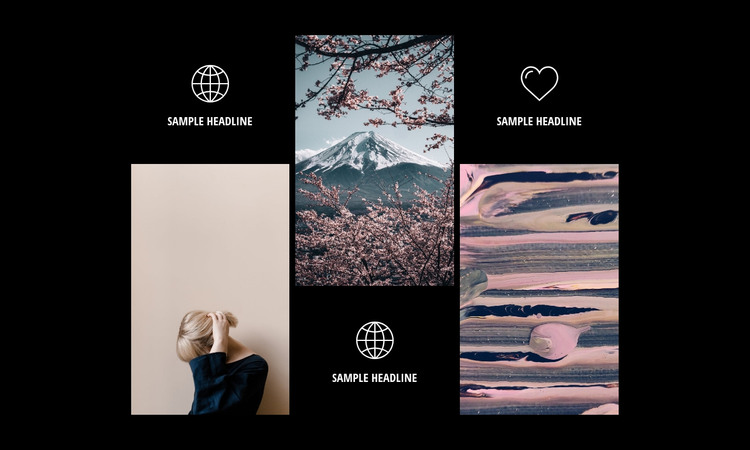 Modern photography gallery Homepage Design