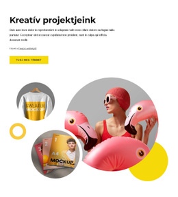 Kreatív Projektjeink - Egyszerű Webhelysablon