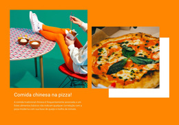Pizza Comida Chinesa - Modelos De Sites Pessoais