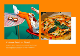 Chinese Food Pizza - Templates Website Design