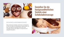 Schokoladenmassage Kostenlose CSS-Websitevorlage