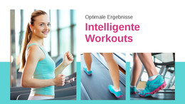 HTML-Landingpage Für Sporttrainingsplan