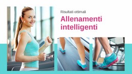 Piano Di Allenamento Sportivo - Pagina Di Destinazione Gratuita, Modello HTML5