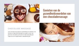 Chocolade Massage Gratis CSS-Websitesjabloon