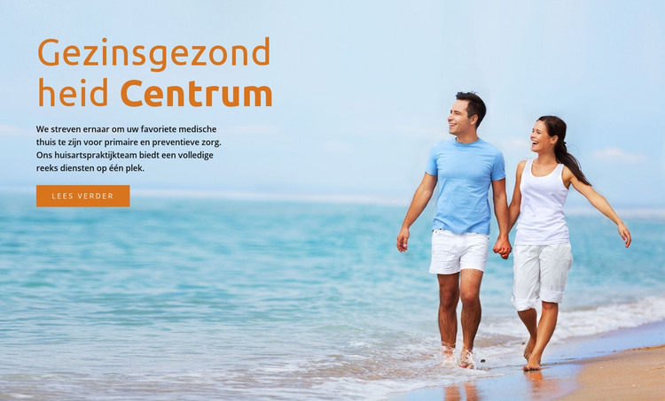 Familie gezondheidscentrum HTML-sjabloon