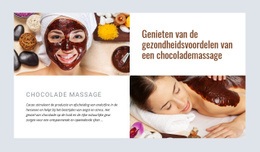 Chocolade Massage - Persoonlijk Websitesjabloon