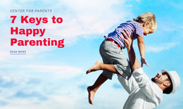 Happy Parenting - Functionality One Page Template