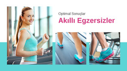 Spor Egzersiz Planı Için HTML Açılış Sayfası