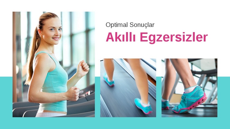 Spor egzersiz planı HTML5 Şablonu