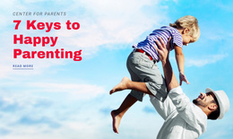 Happy Parenting - Homepage Design