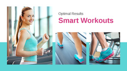 Sport Workout Plan Web Page Design