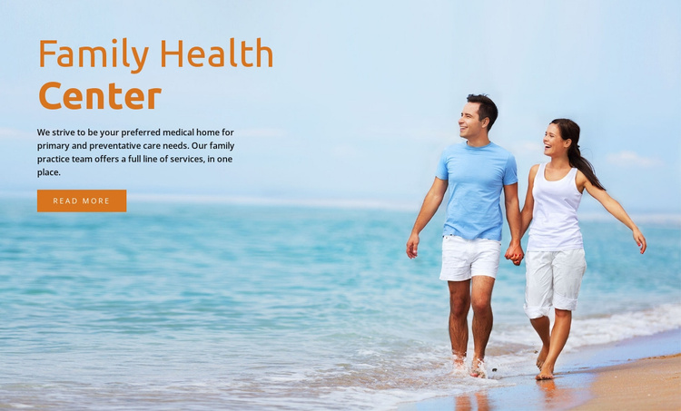 Family health center  Landing Page