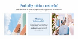 Prohlídky Města A Cestování - Základní HTML Šablona