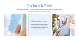 CSS Layout For City Tours And Travel
