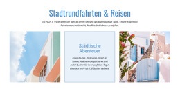 Stadtrundfahrten Und Reisen - Website-Vorlage Für Eine Seite