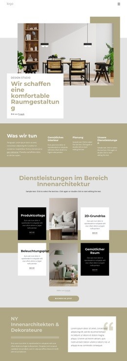 Wir Schaffen Ein Komfortables Interieur - Kostenlose Website Für Eine Seite