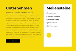 Meilensteine Des Unternehmens - Schönes Website-Design