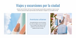 Herramienta De Maquetación De Sitio Web Para Recorridos Por La Ciudad Y Viajes