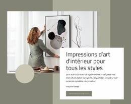 Conception Web Gratuite Pour Impressions D'Art Pour Tous Les Styles