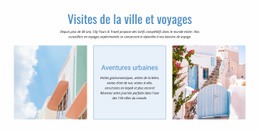 Outil De Maquette De Site Web Pour Visites De La Ville Et Voyages