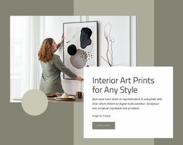 Art Prints For Any Style - Free HTML Website Builder