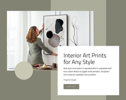 Art Prints For Any Style - Easy-To-Use HTML5 Template