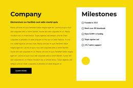 Company Milestones Multi Purpose