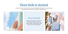 Városi Túrák És Utazás - Webhelysablonok