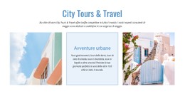 Layout CSS Per Tour Della Città E Viaggi