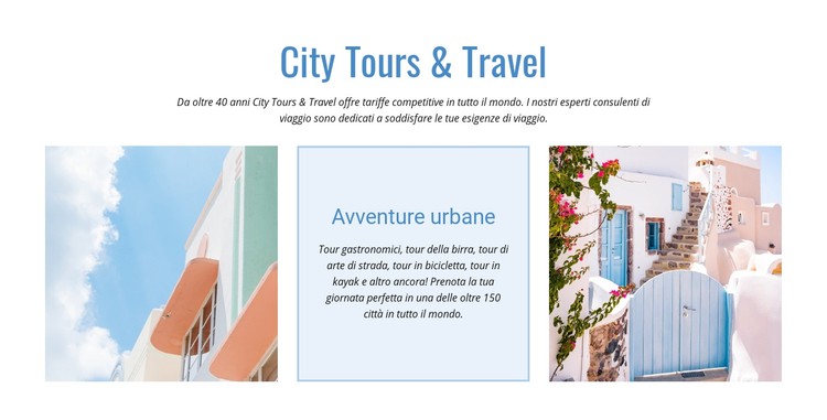 Tour della città e viaggi Modello CSS