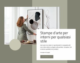 Stampe D'Arte Per Qualsiasi Stile: Modello HTML5 Di Facile Utilizzo