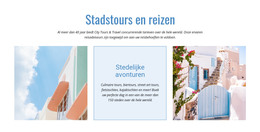 Rondleidingen Door De Stad En Reizen - Basis HTML-Sjabloon