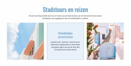 Website-Mockuptool Voor Rondleidingen Door De Stad En Reizen