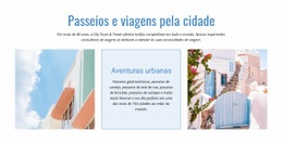 Design De Site Para Passeios Pela Cidade E Viagens