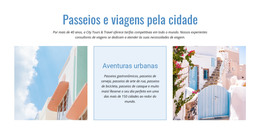 Passeios Pela Cidade E Viagens - Modelo HTML Básico