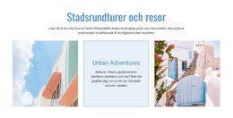 Stadsresor Och Resor - Grundläggande HTML-Mall