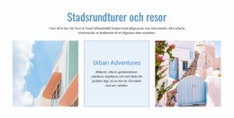 Inbyggd Multipellayout För Stadsresor Och Resor