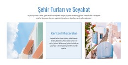 Şehir Turları Ve Seyahat - Web Sitesi Şablonları