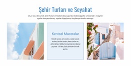 Şehir Turları Ve Seyahat - Tek Sayfalık Web Sitesi Şablonu