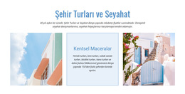 Şehir Turları Ve Seyahat Için Yerleşik Çoklu Düzen