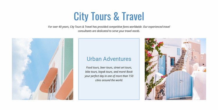 City tours and travel  Wysiwyg Editor Html 